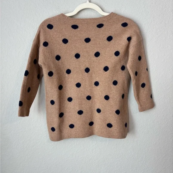 Madewell 100% Merino Wool Polka Dot Crewneck Sweater - Picture 3 of 7